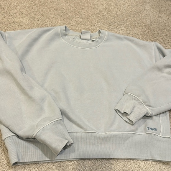 Aritzia TNA Sweatfleece Cozy Fleece Sweatshirt S - Picture 2 of 5